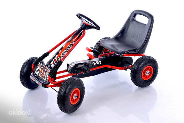 Велокарт (Веломобиль) Go-Kart A-15 красный (от 3-8 лет)