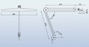LED laualamp 9501LED (kosmeetika, pediküür) (4 foto / 8)