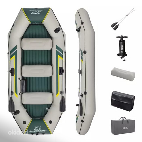 Надувная четырехместная лодка Bestway Ranger Elite X4 Raft,