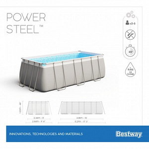 Bassein Bestway 56671 Power Steel 488x244x122 cm (8 foto / 10)