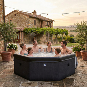 Karkassiga mullivann Aegean Eco Foam Black Rattan, 4-6-le (1 foto / 10)