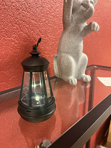Dekoratiivne kassikujuline aiakaunistus, latern (5 foto / 5)