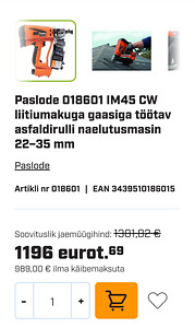 Paslode IM45 CW naelapüstol (3 foto / 6)