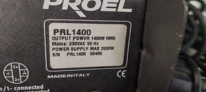 2x Peavey Subwoofer + Proel PRL1400 võimendi (3 foto / 7)
