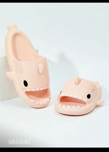Тапки акула, shark slippers (фото #1)