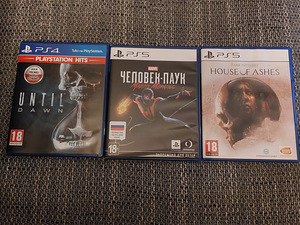 Ps5 mängud until dawn,spider-man miles mores, house of ashes (1 foto / 1)