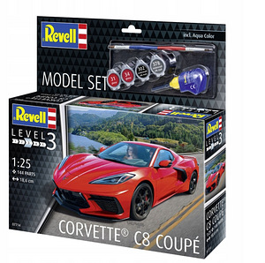 Corvette C8 Coupé Car Сборная модель в масштабе 1/25 (1 фото из 1)