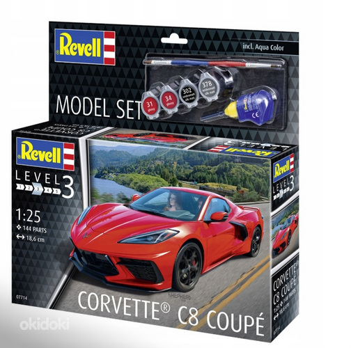 Corvette C8 Coupé Car Сборная модель в масштабе 1/25