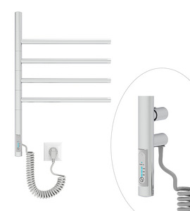 Электрический полотенцесушитель 180° Vertical 4 Chrome 45 W (1 фото из 1)