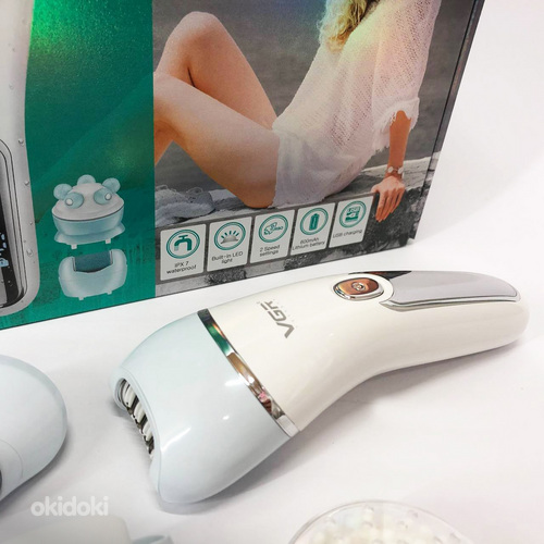 Бездротовий водостійкий жіночий епілятор для обличчя та тіла