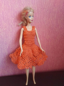 Heegeldatud barbie kleit (2 foto / 2)