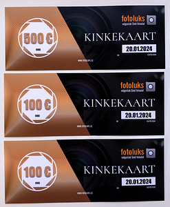 Подарочные карты photolux на сумму 700 евро (1 фото из 1)