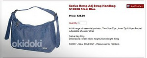 Sativa Bag "Hemp Doesn't Cost The Earth" S10038 (2 foto / 2)