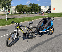 Jalgrattahaagis lastele 2 kohta