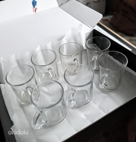 Teekruusid kuumakindlast klaasist 7 tk (foto #1)
