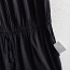 Длинный эластичный комбинезон черный, хлопок (фото #4)