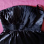 Kleit must siidne õlapaeltega (foto #3)