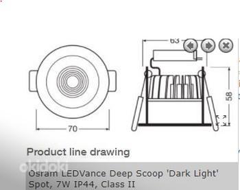 Osram LEDVance Deep Scoop 'Dark Light' Spot, 7 Вт IP44, 12 В (фото #1)