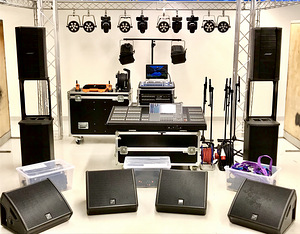Tourin PA system & lighting equipments