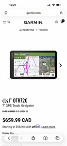 GPS GARMIN модель: dēzl OTR720 (9 фото из 9)