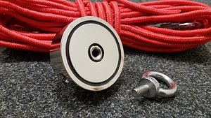 250kg tõmbejõuga kahepoolne otsimismagnet / õngitsemismagnet (5 foto / 8)