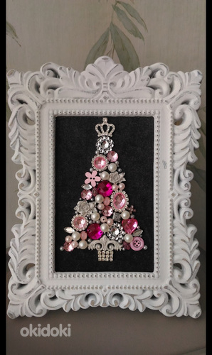 Ehted jõulupuu 10×15 roosa (foto #1)