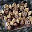 Sametest jõulupuu mänguasjade komplekt "kuld ja šokolaad" (foto #1)