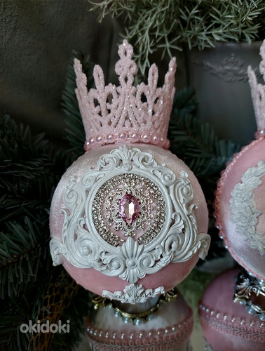 Jõulukaunistuste komplekt "Kuninglik roosa" (foto #6)