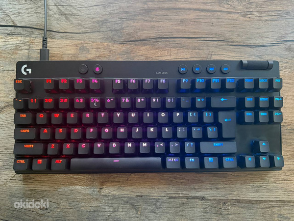 Logitech Pro X TKL Rapid Keyboard, US, Black, Проводная