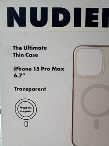 Apple iPhone 15 Pro Max 6.7" MagSafe ümbris (uus) — valge/mu (2 foto / 2)