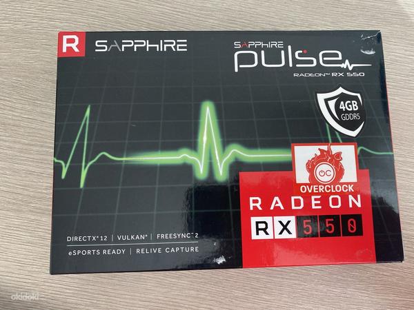 UUS Sapphire Radeon RX550 4GB GDDR5 Videokaart (foto #2)