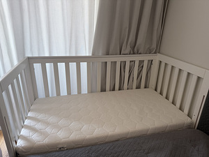 Nordbaby võrevoodi Lunar 60x120 + Nordbaby madrats (1 foto / 8)