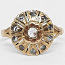 Золотое кольцо 18 карат с бриллиантами (фото #1)