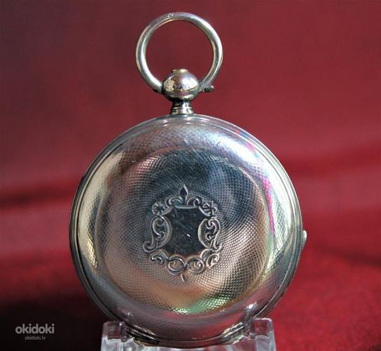 Старинные карманные часы охотника rossel & Calame (фото #2)