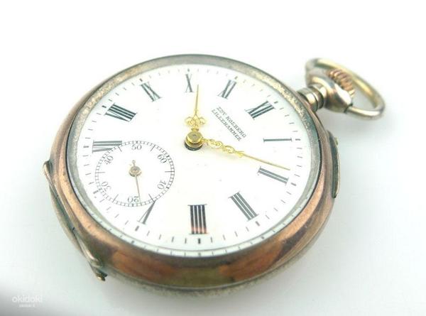 Серебряные карманные часы (фото #2)