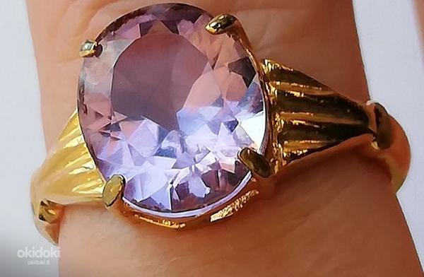 18 kt. Yellow gold - Ring - 3.50 ct Amethyst (nuotrauka #3)
