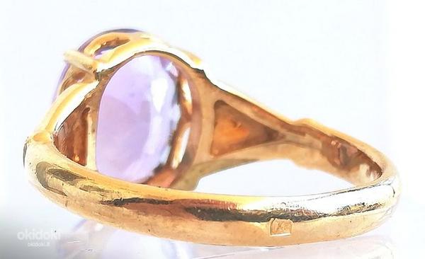 18 kt. Yellow gold - Ring - 3.50 ct Amethyst (nuotrauka #4)