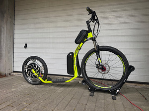 Электросамокат для бездорожья 26“/ 20“ Мотор 48V 750W (Макс (4 фото из 8)