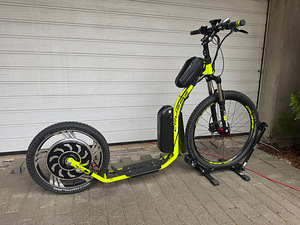 Электросамокат для бездорожья 26“/ 20“ Мотор 48V 750W (Макс (5 фото из 8)