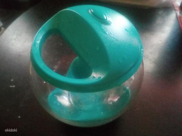 Круглый аквариум на 1,5 литра для петушка ,мальков,улиток (фото #2)
