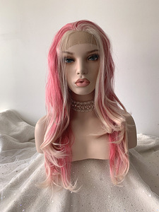 Parukas "Pink/Blonde" Lace Front 65cm (5 foto / 5)