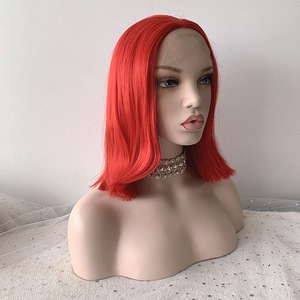 UUS! Parukas lace front punane "Red" 40cm (1 foto / 5)