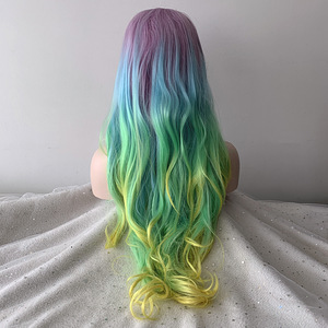 UUS! Parukas lace front Ombre Unicorn 75cm (3 foto / 4)