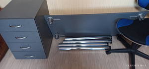 Laud ja kappid ratastel +kontoritool (5 foto / 5)