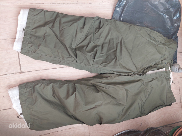 Винтажная военная ватные штаны (фото #2)