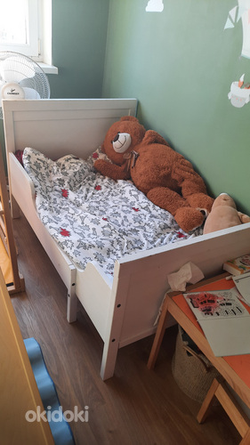 Продам детскую раскладную кровать ИКЕА. (фото #1)