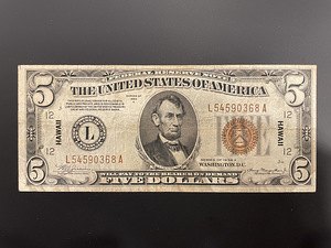 5 dollars, 1934 , Hawaii (1 foto / 2)