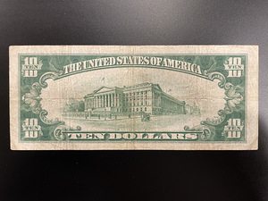 10 dollars, 1934 “silver certificate”. (2 foto / 2)
