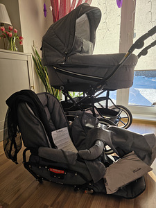 Emmaljunga Edge Duo Combi 3-in-1 Duo S black raamil (6 foto / 10)