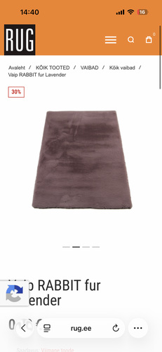 Rabbit fur vaip